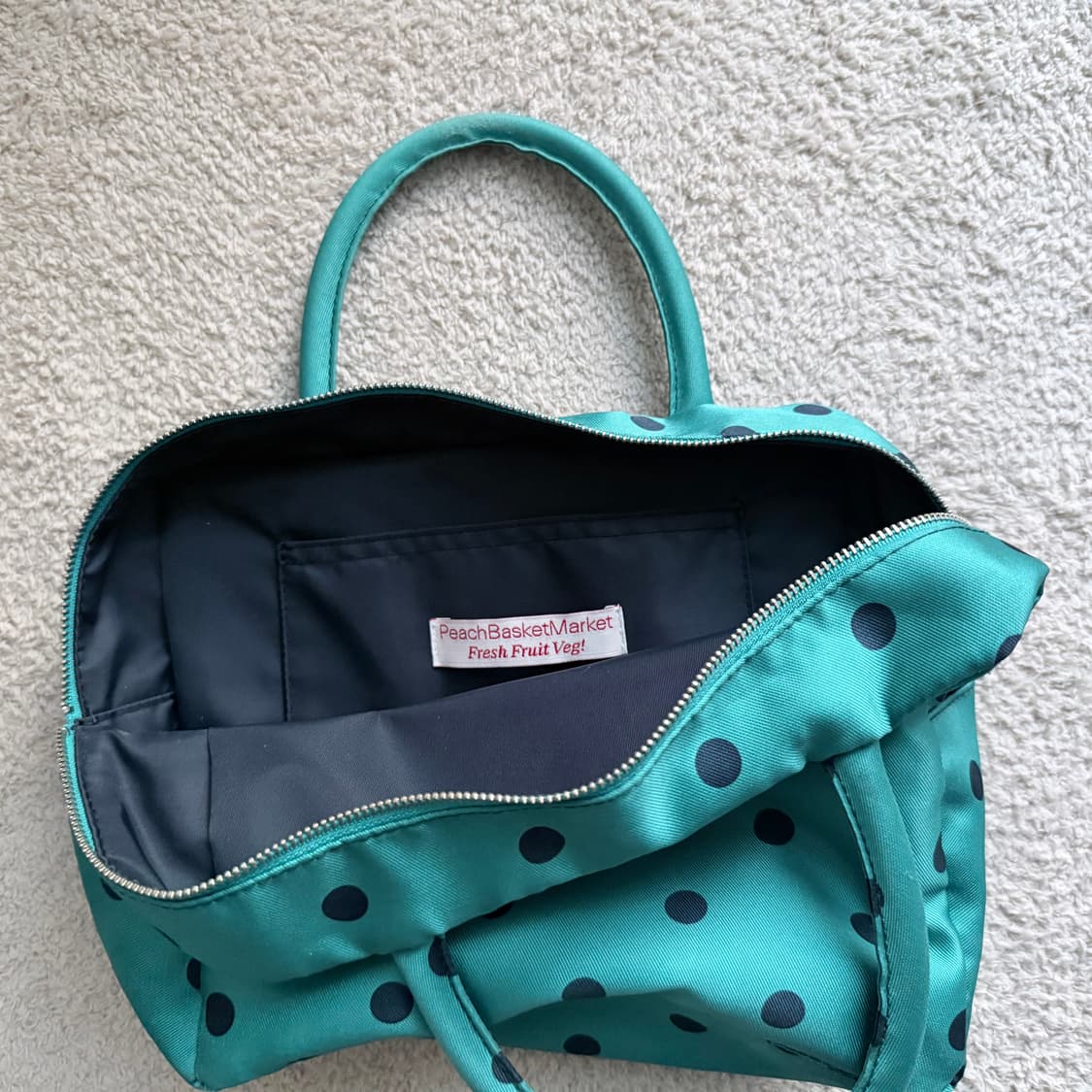 피치바스켓마켓 토트백 슬기 가방 그린 상품이미지2