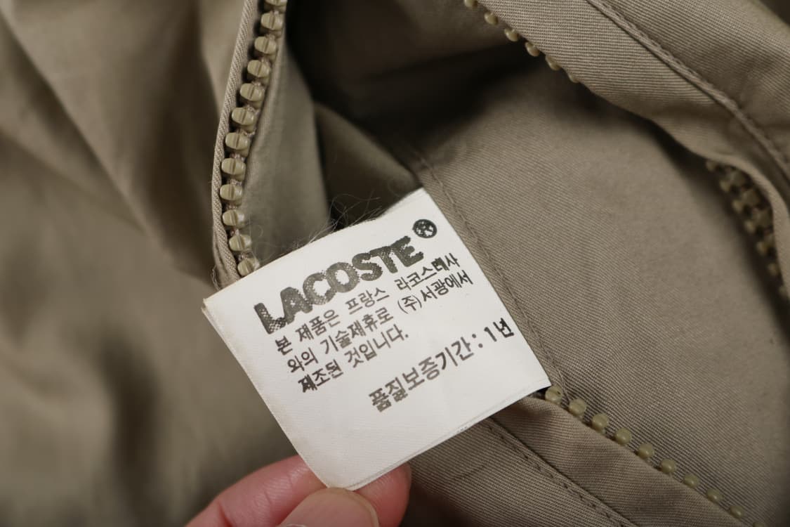 [L] 90's 라코스테 체크 블루종 자켓 상품이미지7