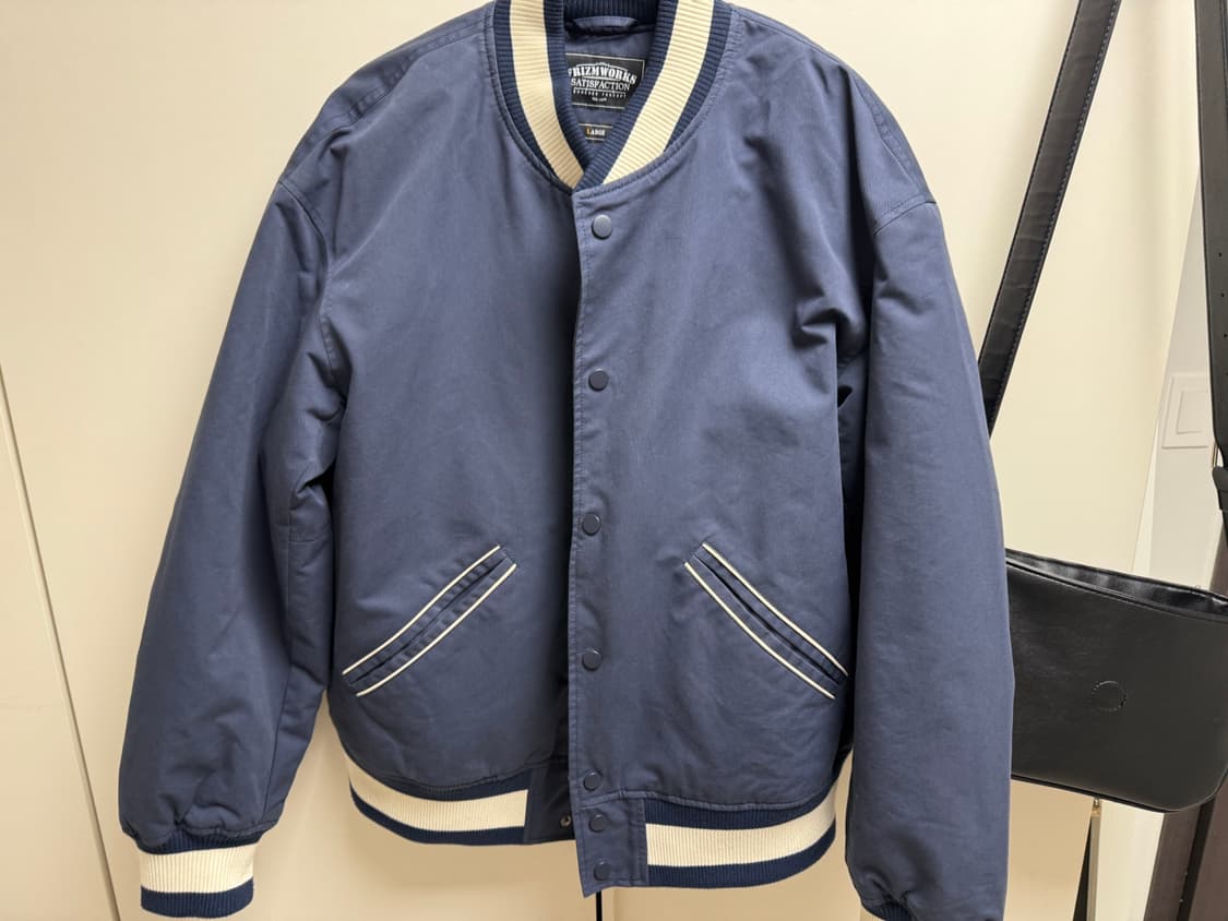 프리즘웍스 바시티 자켓 네이비 L 상품이미지1