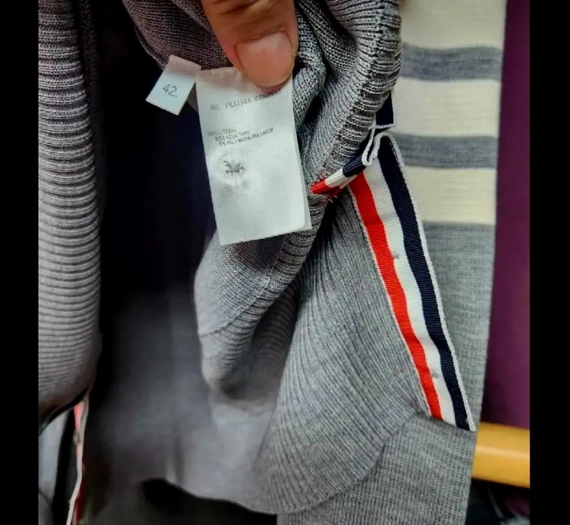 톰브라운 밀라노 실크 오버핏 니트 42 정품 상품이미지5