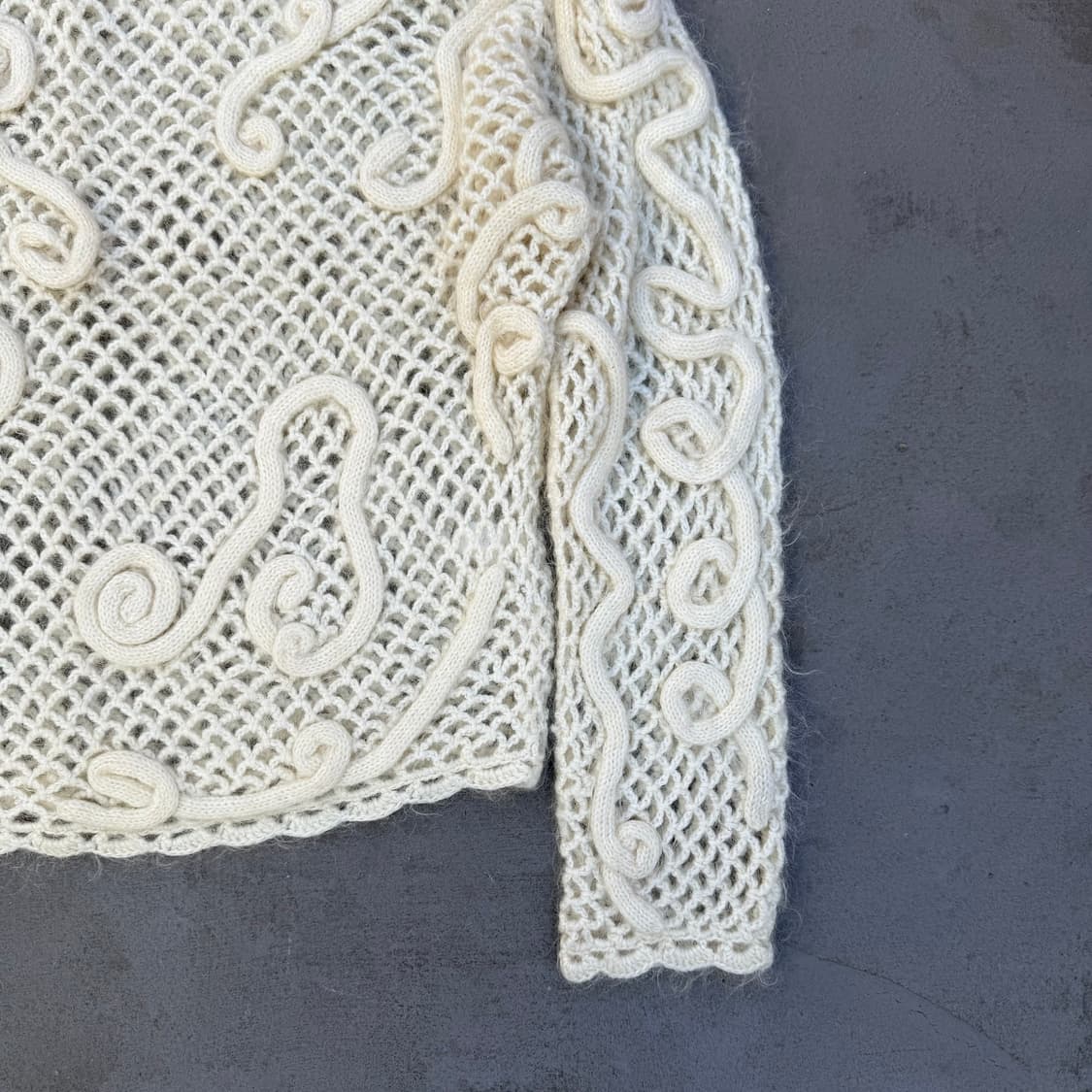 빈티지 스월 크로셰 니트 상품이미지2