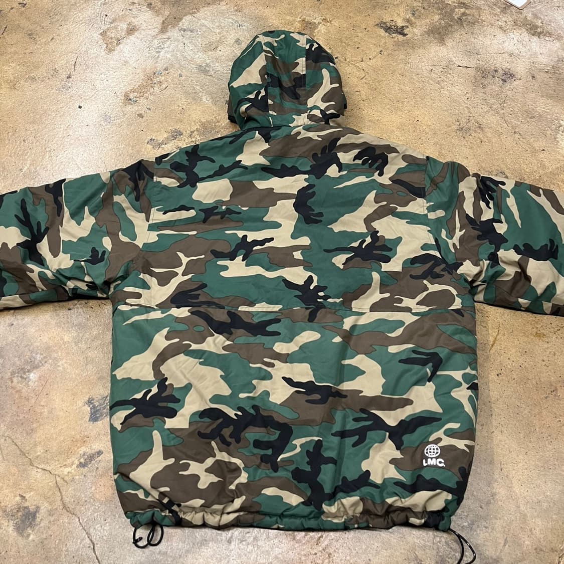 [정품/L] LMC 블랙 카모 후드 양면 패딩 점퍼 b15 상품이미지4