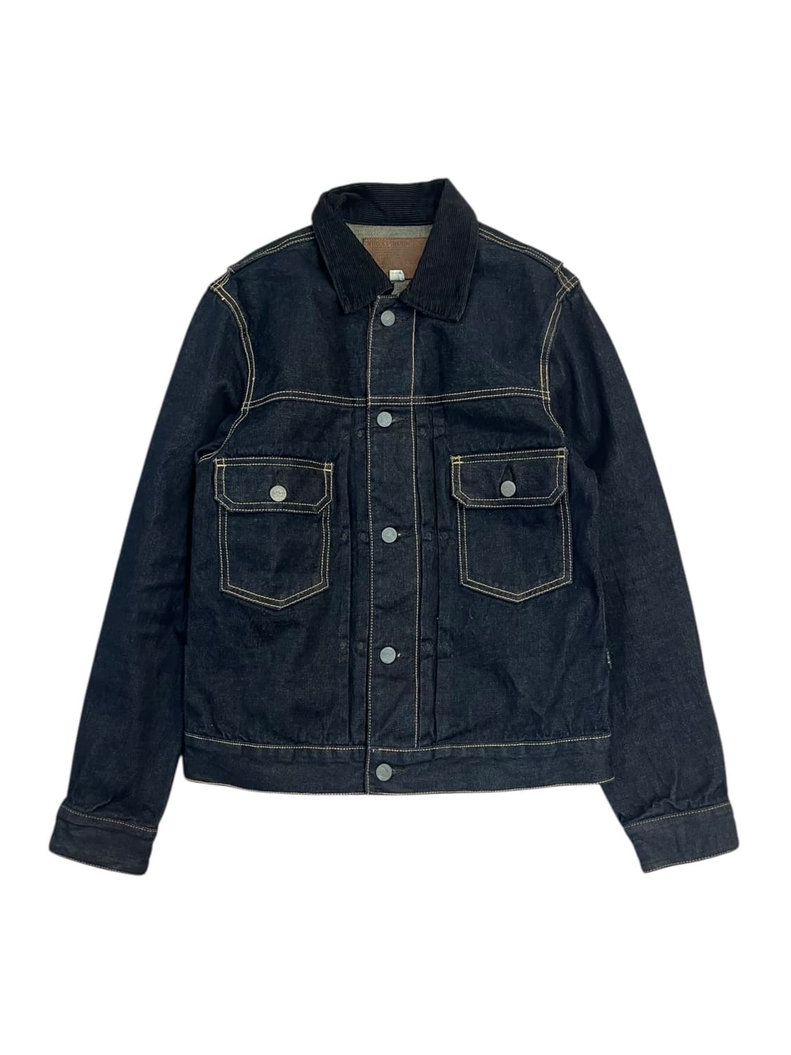 후아유 골덴 카라 데님 자켓 M #csz2992 상품이미지3