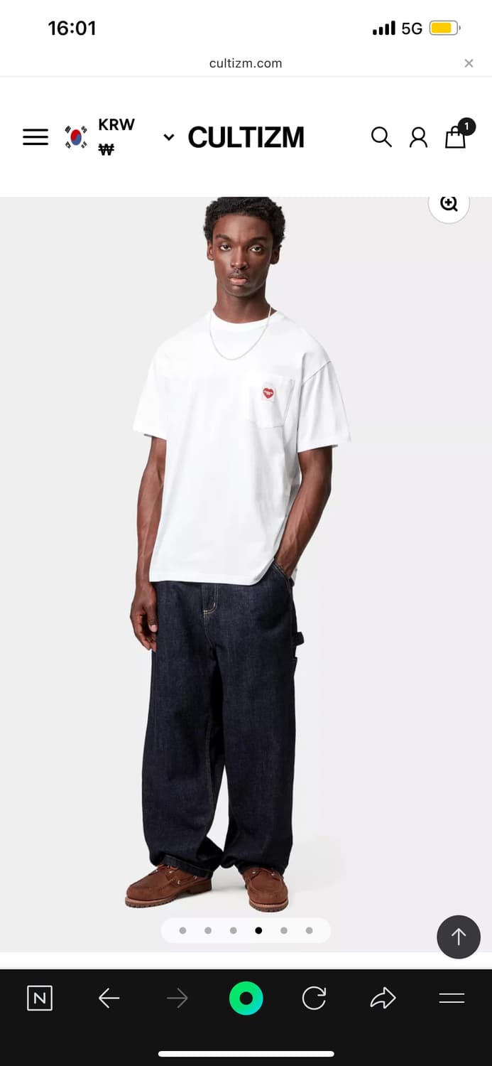 칼하트 윕 신상 카마노 싱글니 s사이즈 시착품 상품이미지10