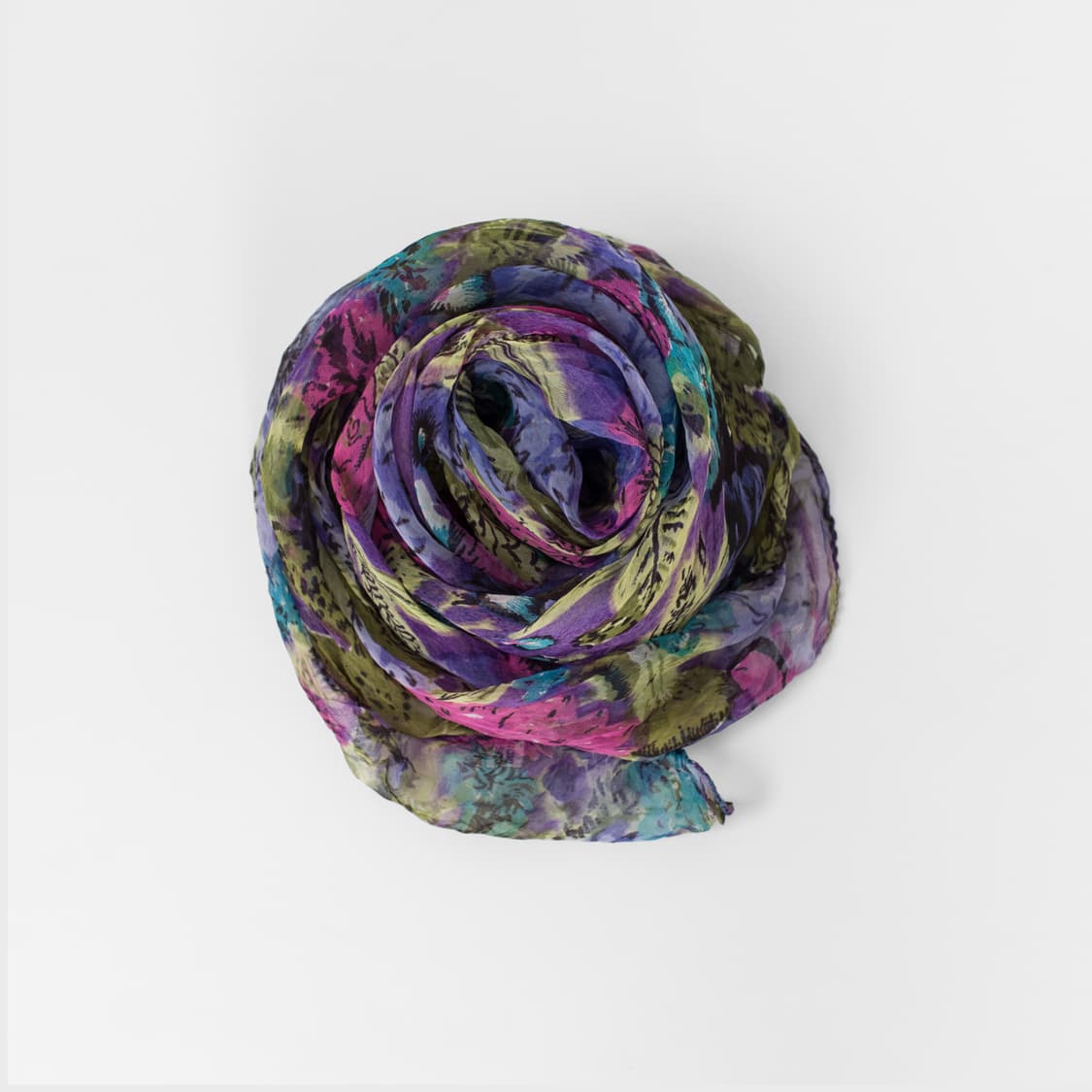 India made Flower Scarf 상품이미지1