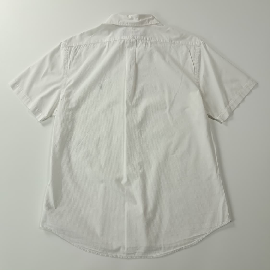 CK226 XL 폴로 시어서커 버튼다운 화이트 반팔 셔츠 남방 상품이미지6