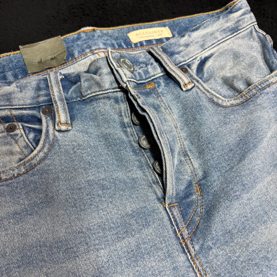 새상품 28 올세인츠 시가렛 연청 디스트로이드 데님팬츠 상품이미지3