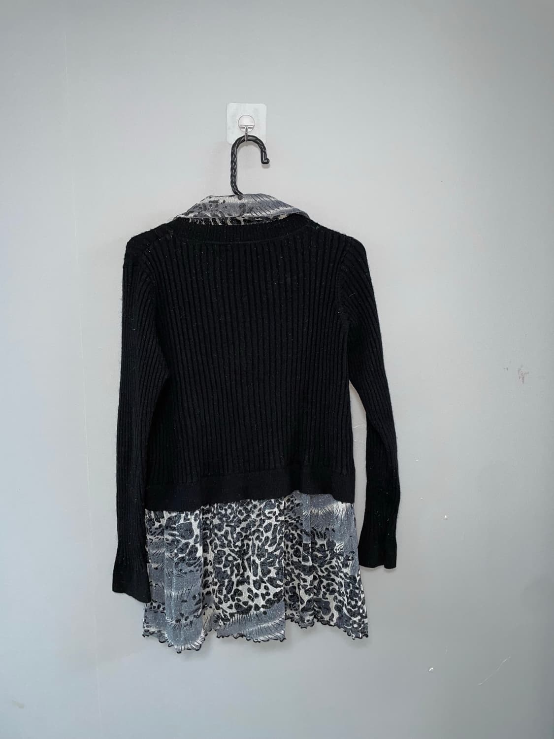 Leopard detail long cardigan 상품이미지7