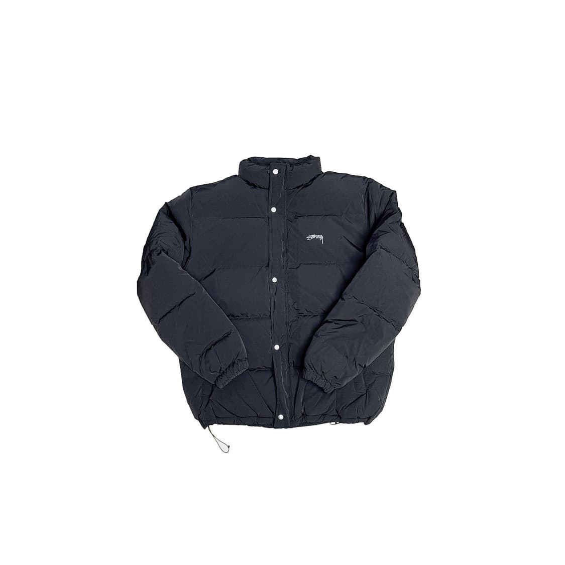 스투시 솔리드 푸퍼 자켓 블랙 상품이미지1