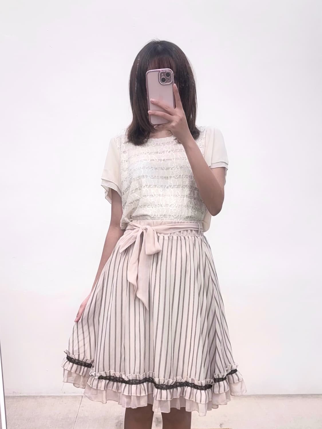 axes femme 액시즈팜 실연쇼콜라티에st 딸기초코 스커트 상품이미지2