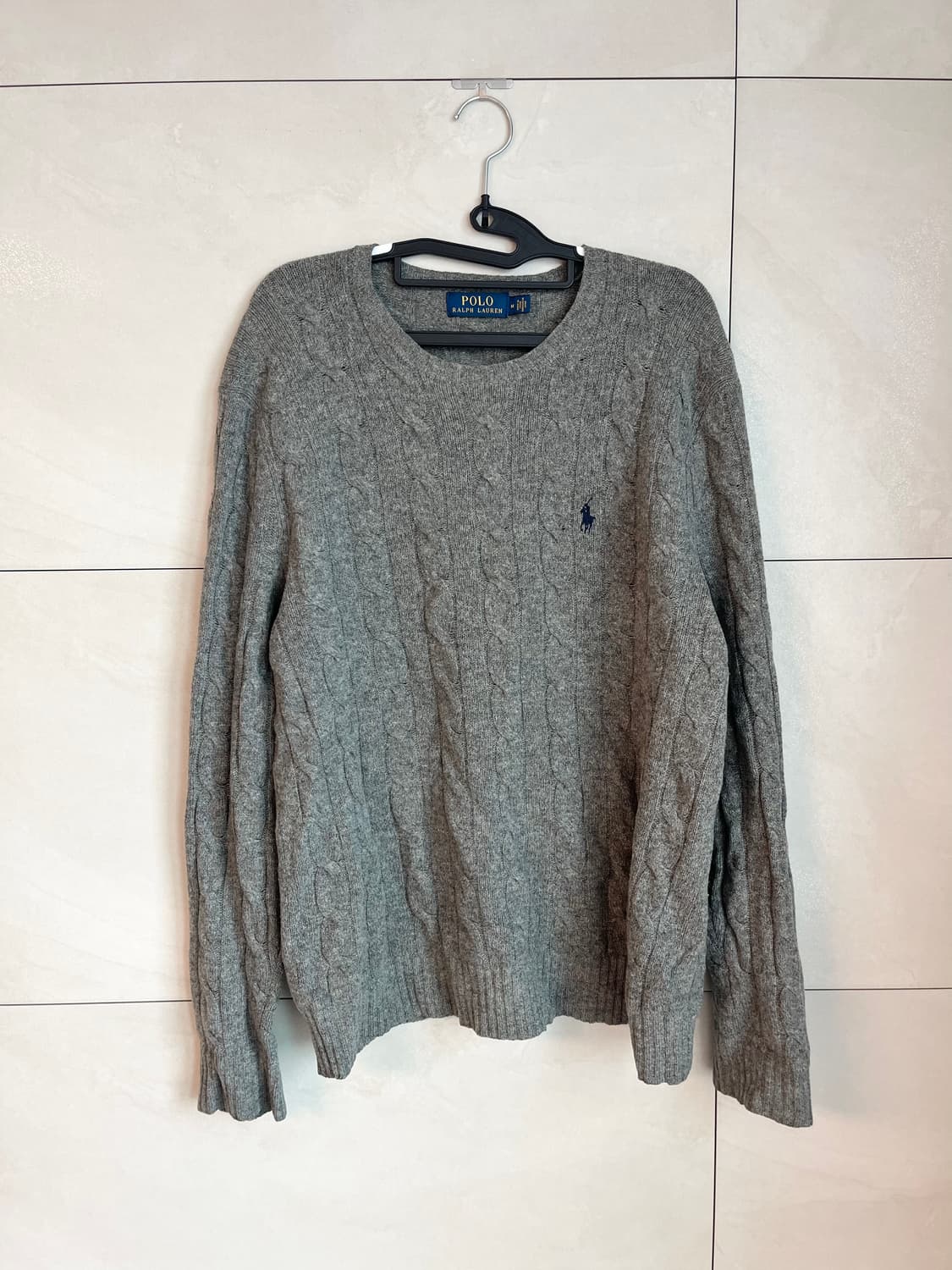 폴로 랄프로렌 케이블 니트 그레이 [M] 상품이미지1