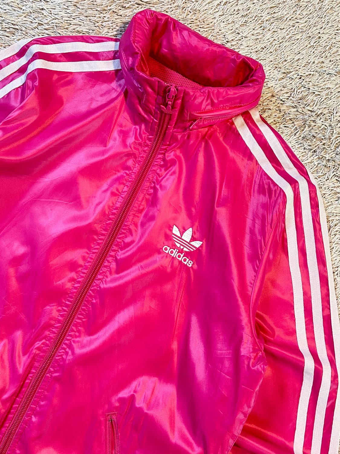 아디다스 ADIDAS 오리지널 바람막이 자켓 핑크 우먼스 36 상품이미지2