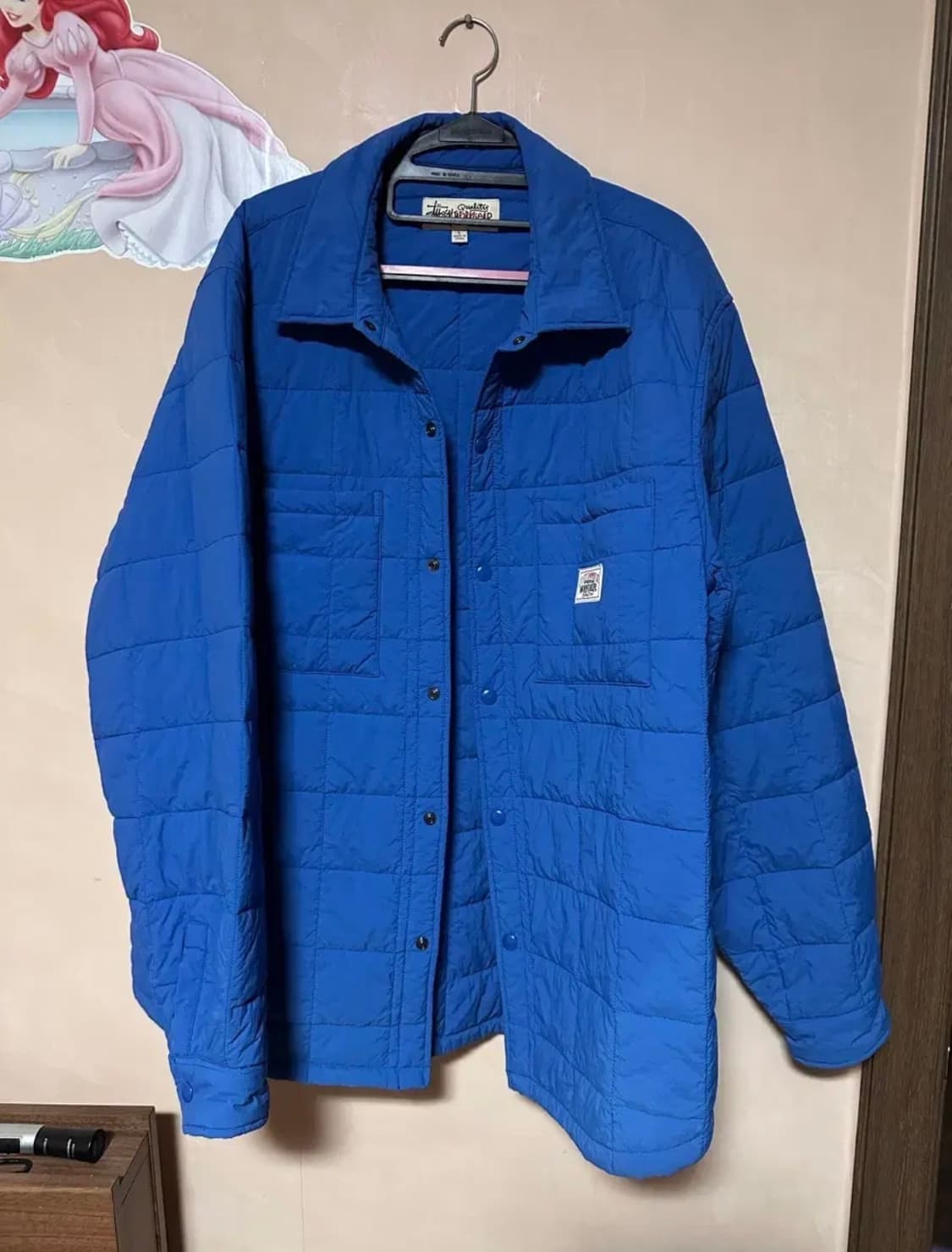 L)스투시 퀼티드 퍼티그 셔츠 블루 상품이미지4