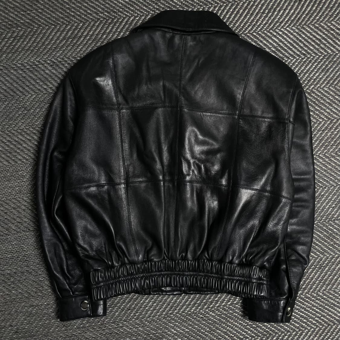 90s JINDO 아카이브 가죽 크롭 램스킨 레더 자켓o 5736 상품이미지5
