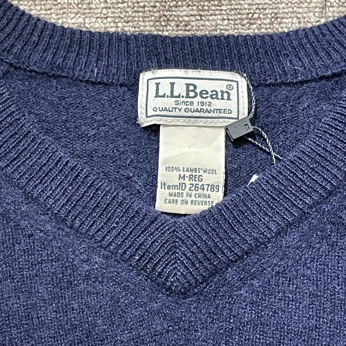 (M) L.L.Bean 엘엘빈 울 브이넥 니트 상품이미지7