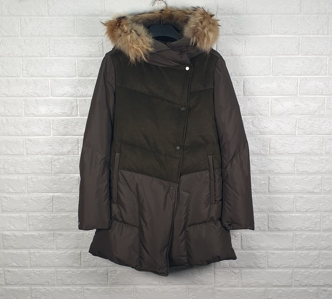 [55]한섬 시스템 라쿤퍼 덕다운 패딩 상품이미지1