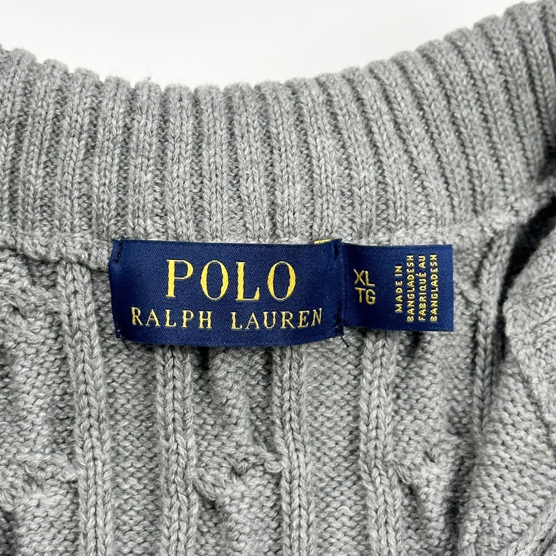 폴로 랄프로렌 클래식 케이블 반집업 니트 XL 상품이미지5