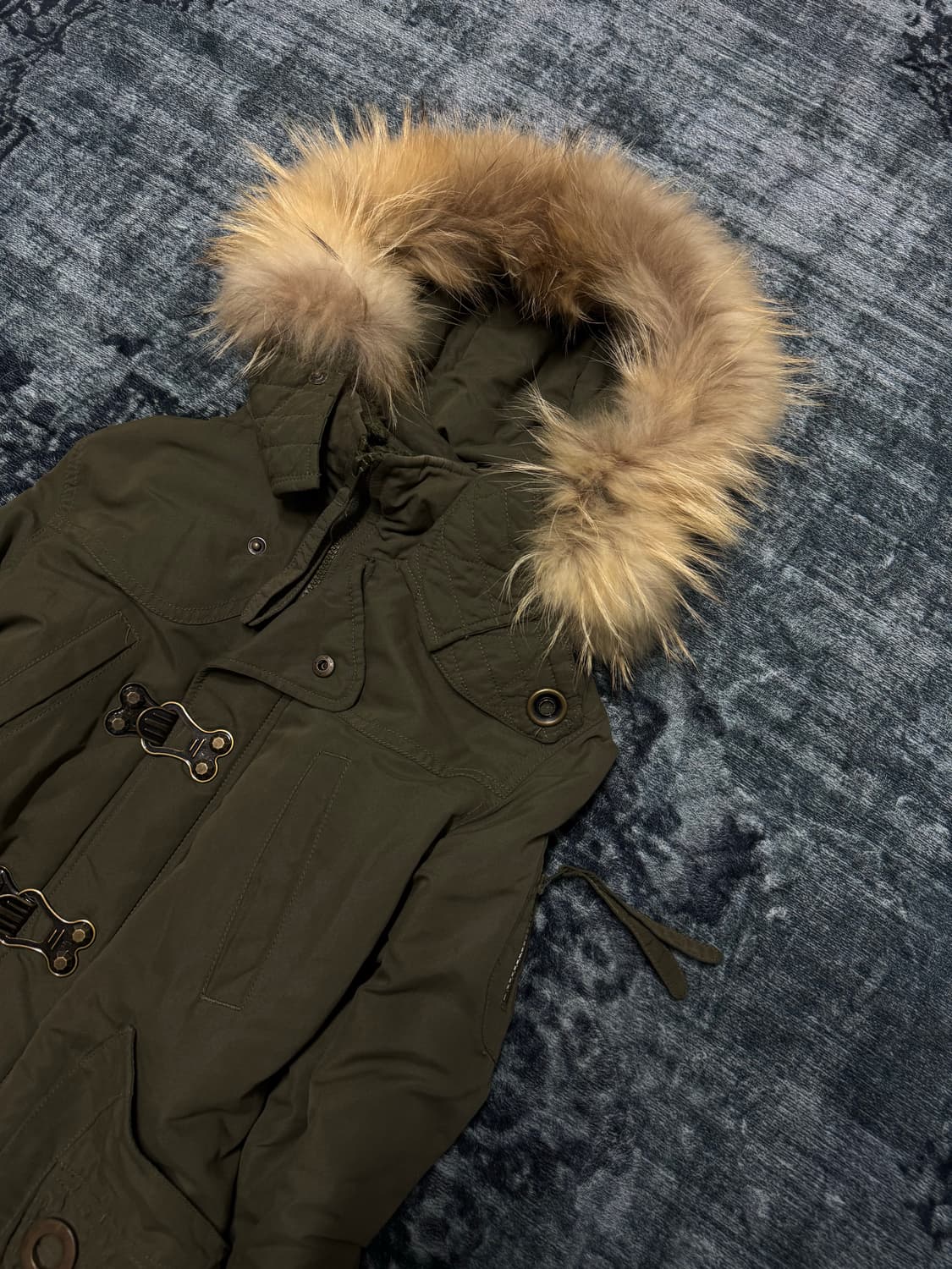 Sly 00s archive trimming fur military ja 상품이미지3