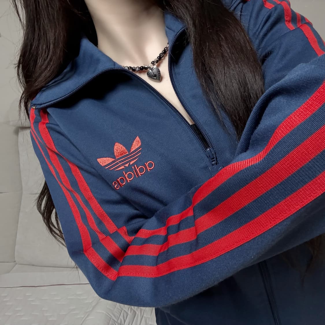 아디다스 네이비 레드 져지  상품이미지1