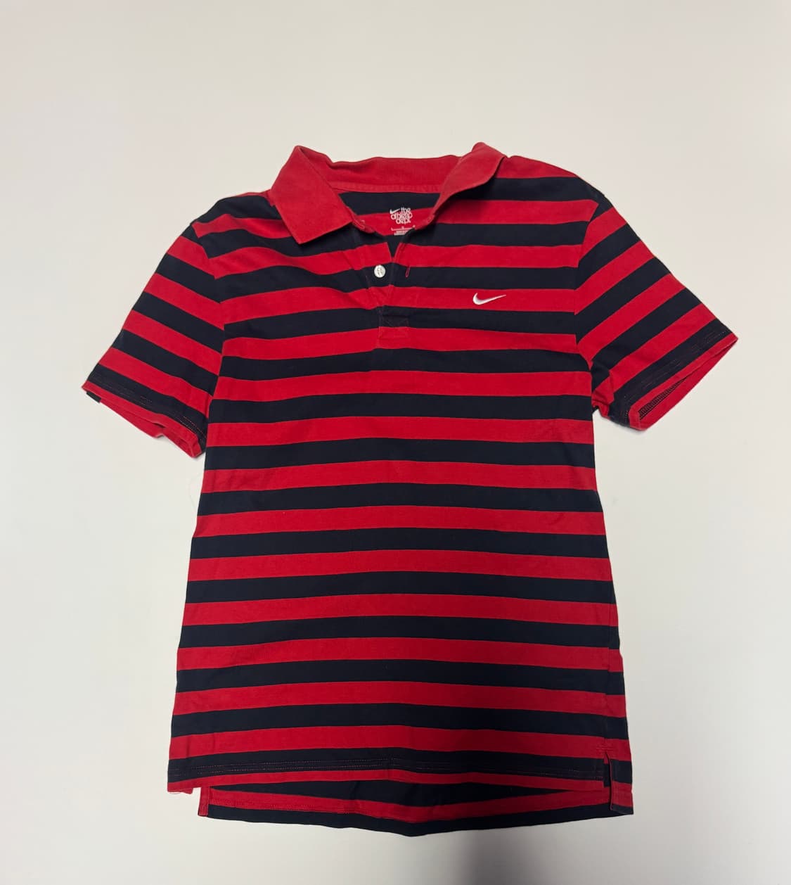 나이키 올드스쿨 솔로 스우시 스트라이프 반팔 카라티 M ~ L 상품이미지1