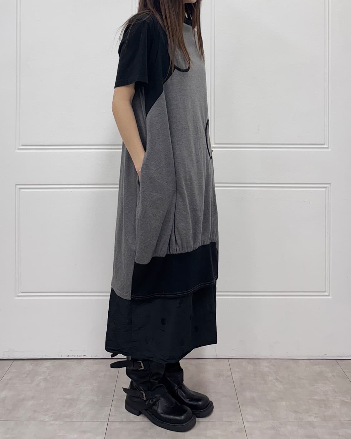 cote 아방가르드 서클 포인트 롱 티 상품이미지3