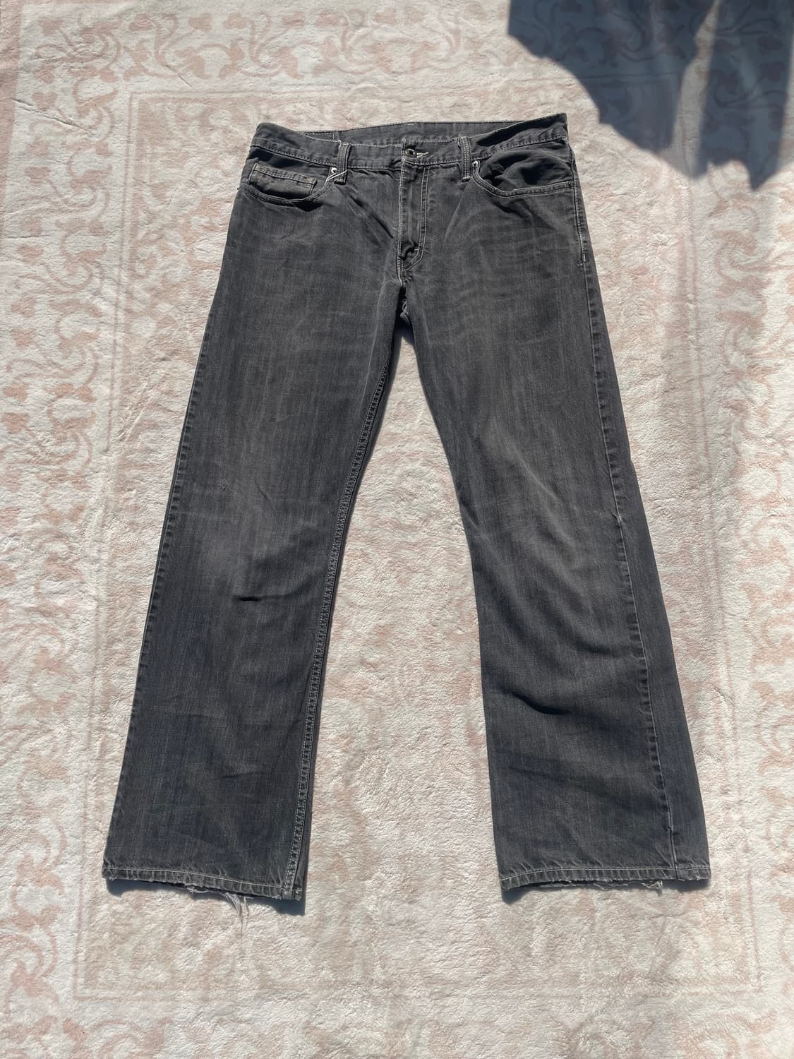 리바이스 527 그레이 워싱 부츠컷 데님팬츠 상품이미지4