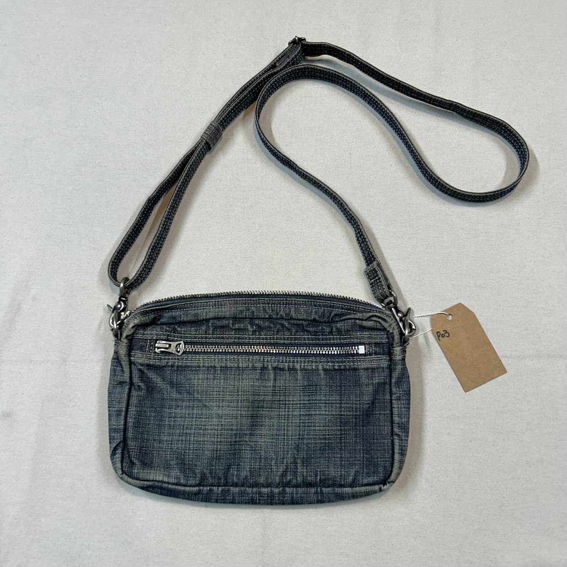 요시다 포터 온스 코튼 블루 데님 숄더백 크로스백 P03 상품이미지6