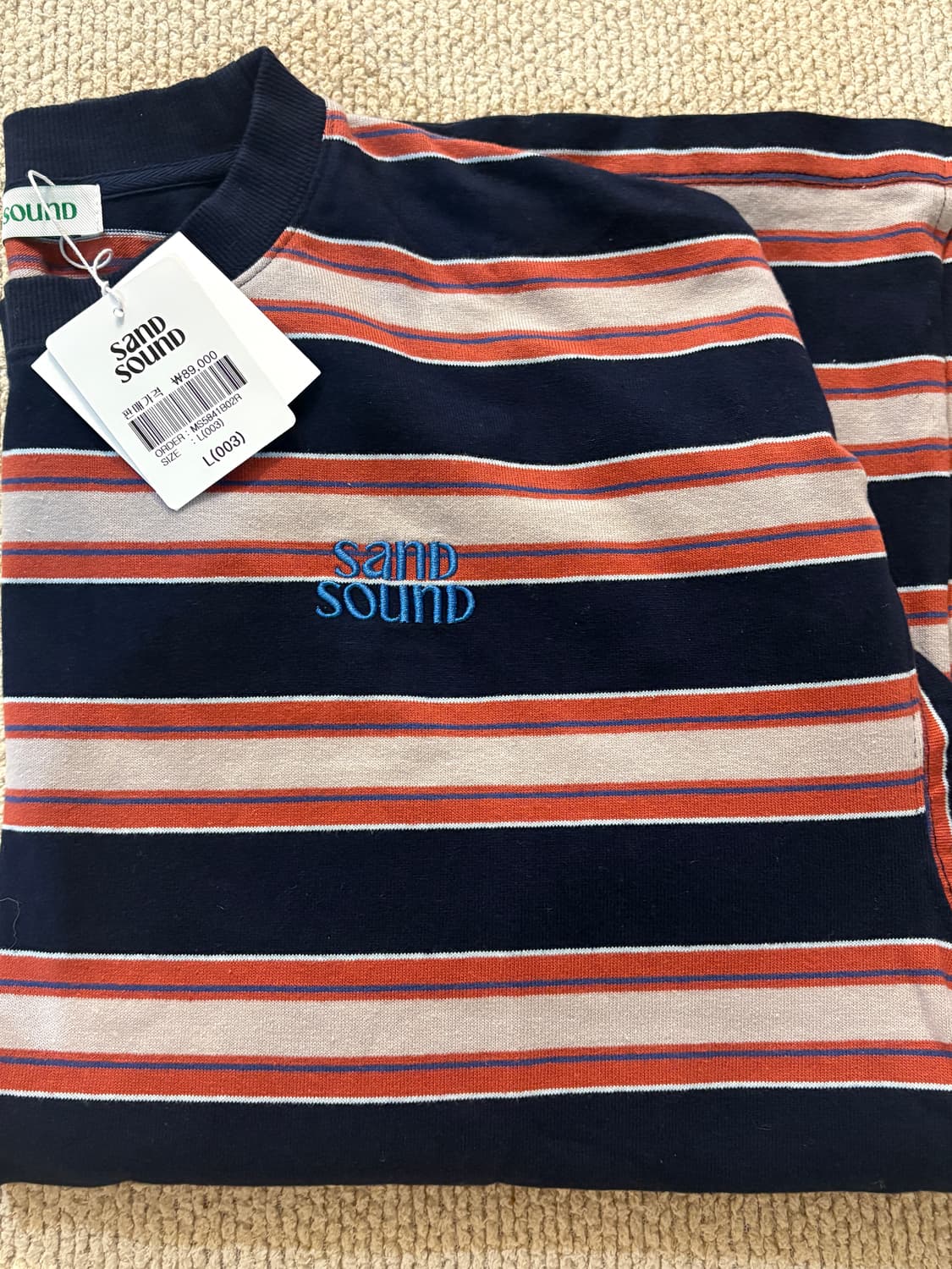 샌드사운드 스트라이프 티셔츠 상품이미지2