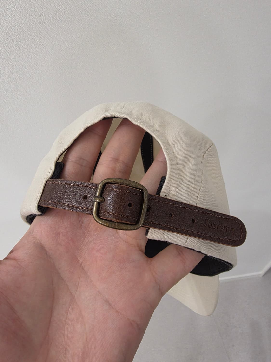 슈프림 워시드 치노 트윌 캠프캡 내츄럴 - 24SS 상품이미지4