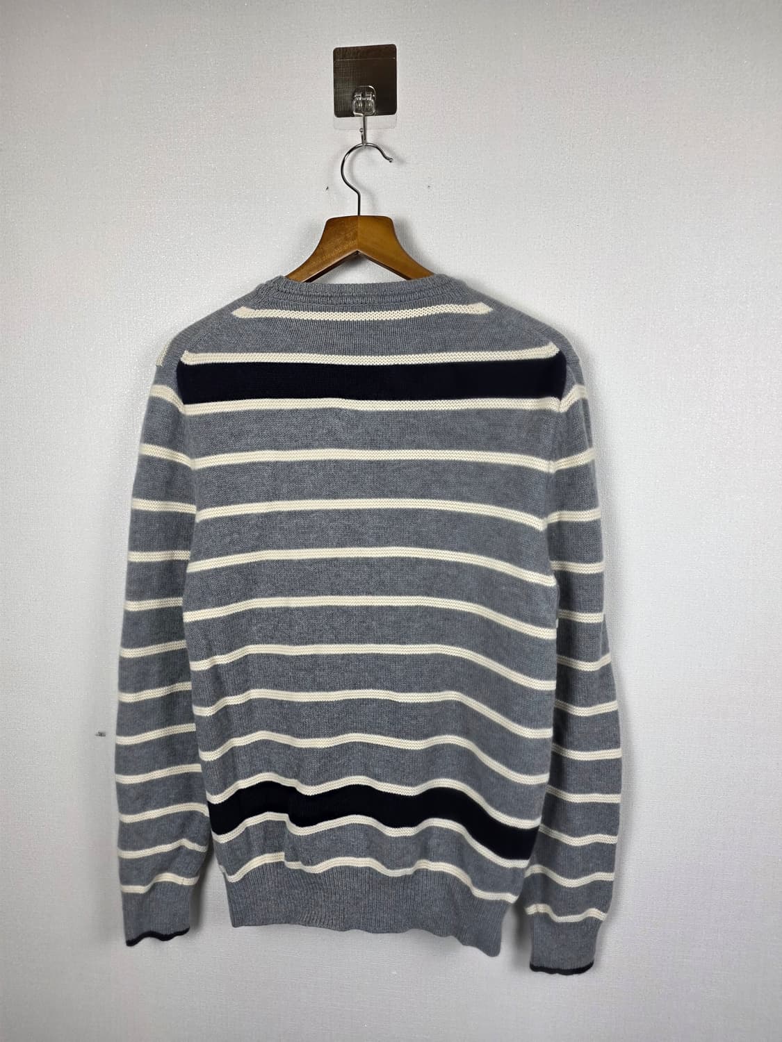 라코스테 남성 스트라이프 울 100% 라운드넥 풀오버 3호(95) 상품이미지3