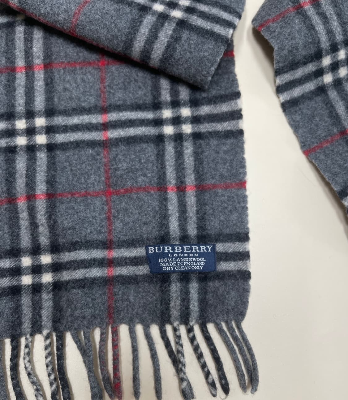 버버리 램스울 머플러 그레이 상품이미지2