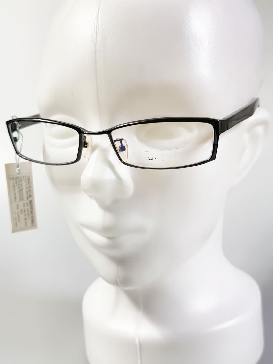 LUXURY OCCHIALI 슬림 스퀘어 블랙 메탈 빈티지 안경 상품이미지8