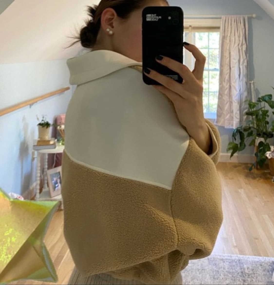 ZARA fleece jacket 자라 크롭트 플리스 덤블 집업 자켓 상품이미지3