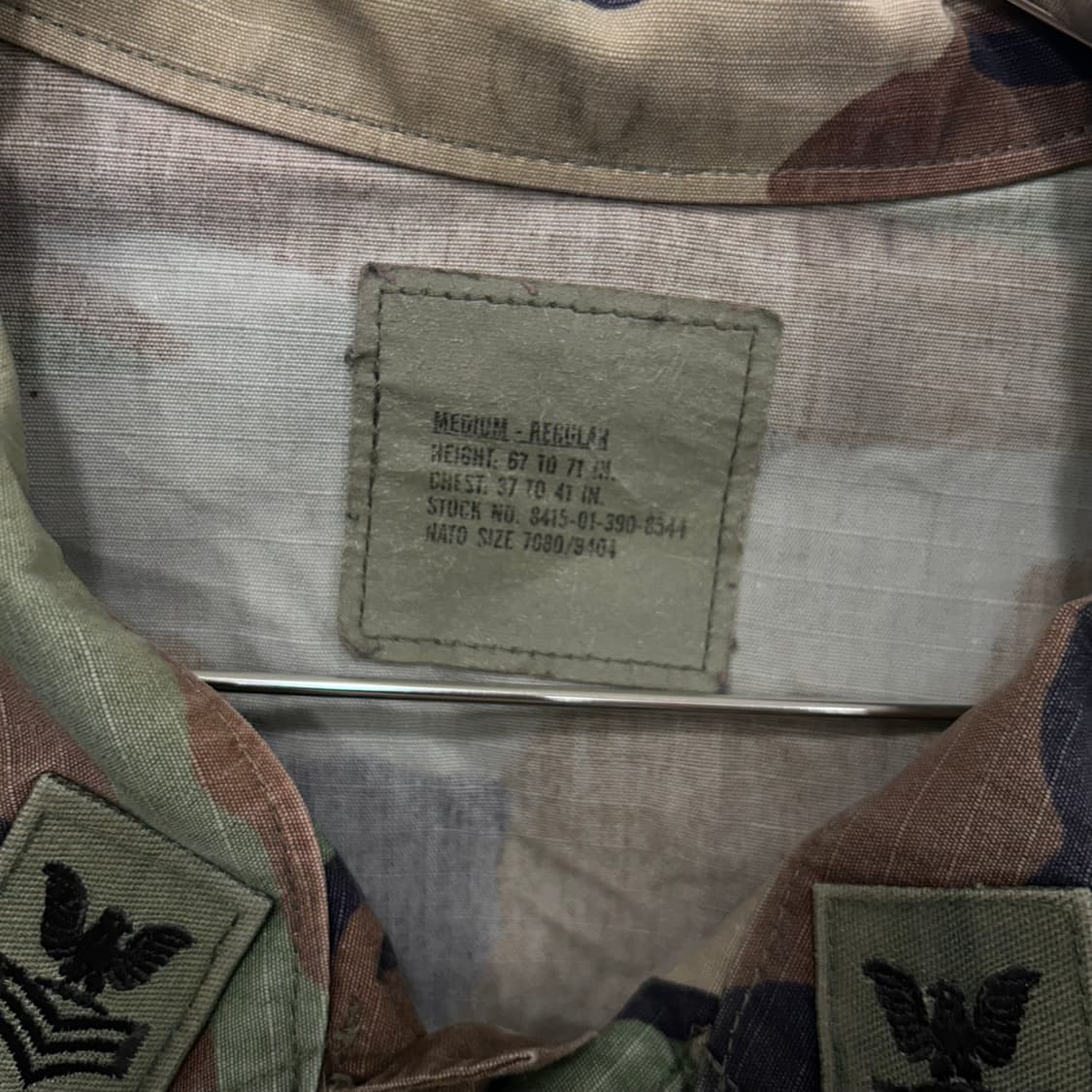 US NAVY 밀리터리 폴리스 각장 전투상의 상품이미지3