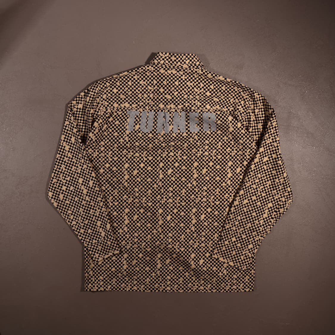 일본빈티지 체커보드 Y2K 프린팅 셔츠 상품이미지6