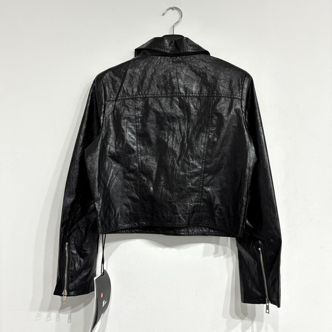 [새상품] 크롭 레더 가죽 자켓 2디자인 상품이미지3