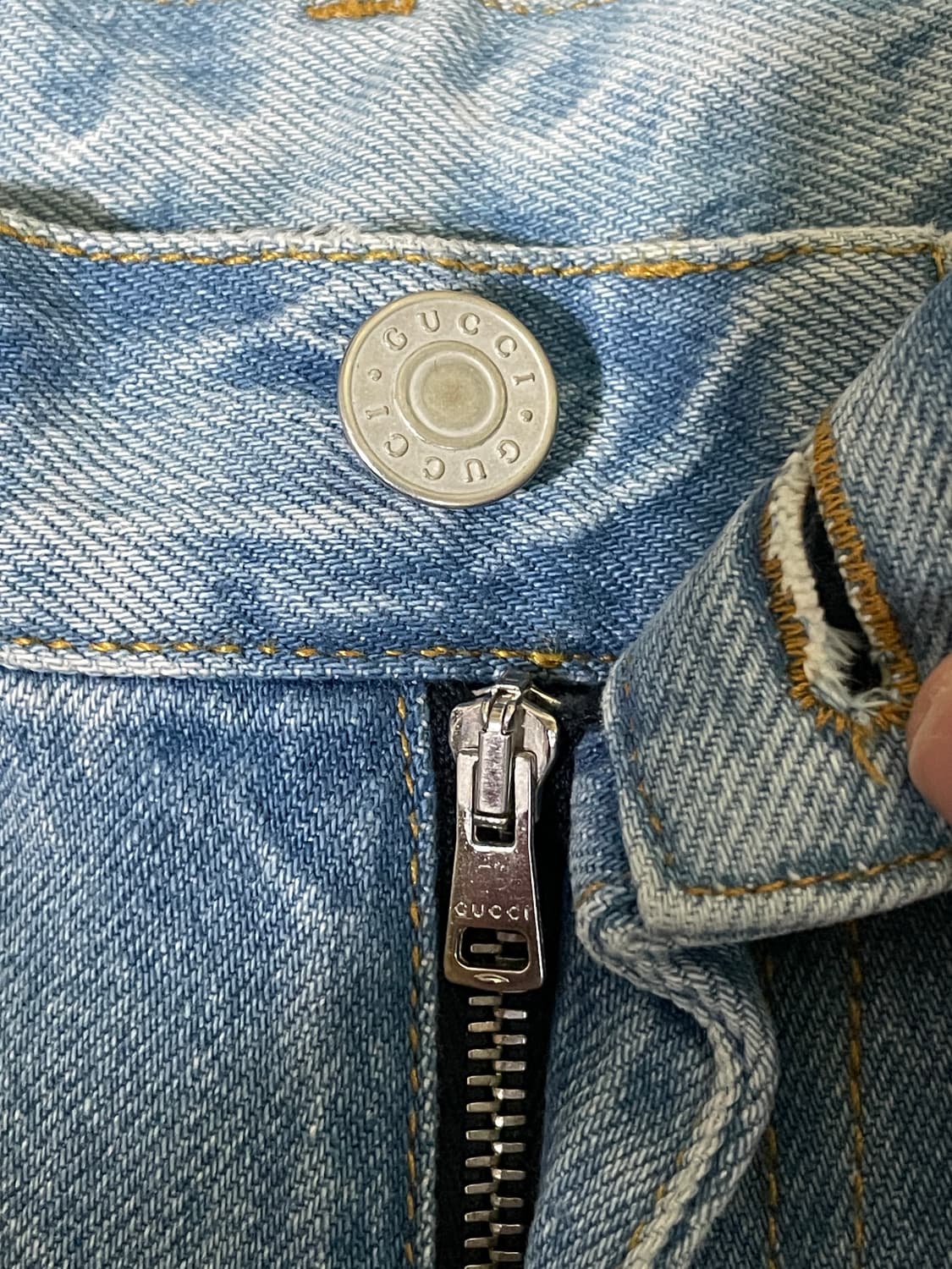 [무배]구찌 스트레이트 연청 상품이미지5