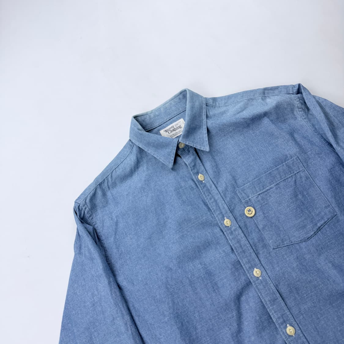 네이머클로딩 스마일셔츠 샴브레이 상품이미지3