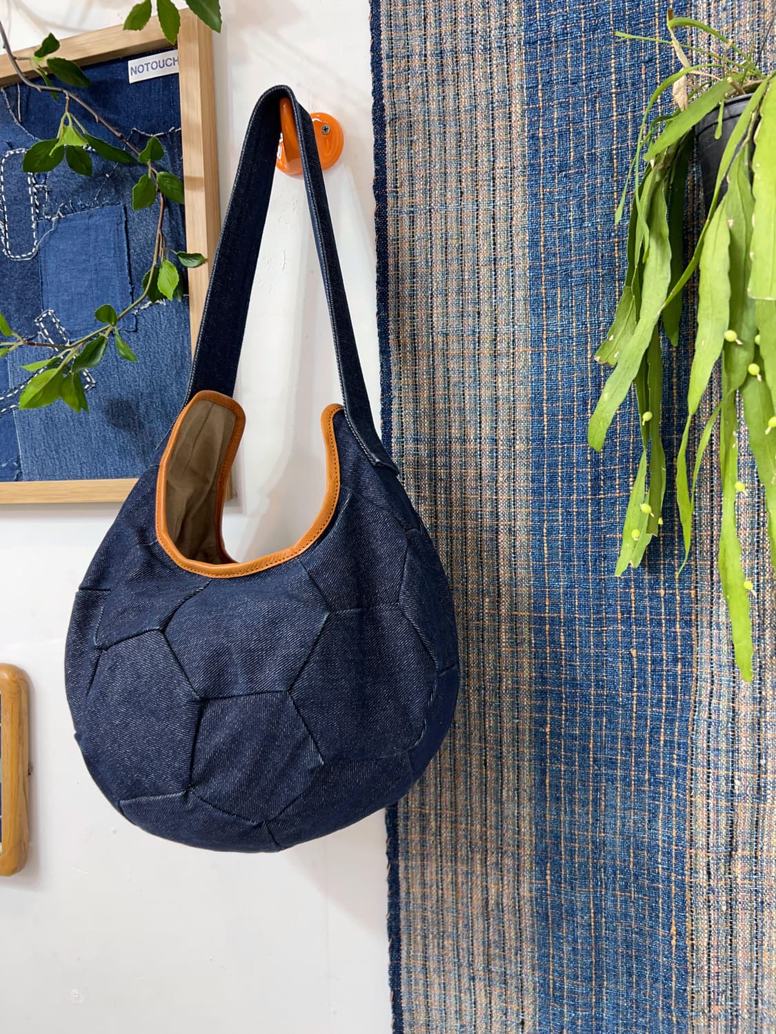 ANVAI  Patchwork Denim Ball Bag 상품이미지6