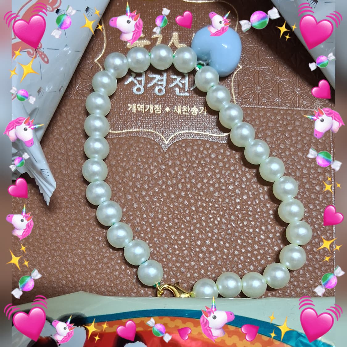 젬핌공방 예쁜 구슬팔찌 판매 상품이미지1