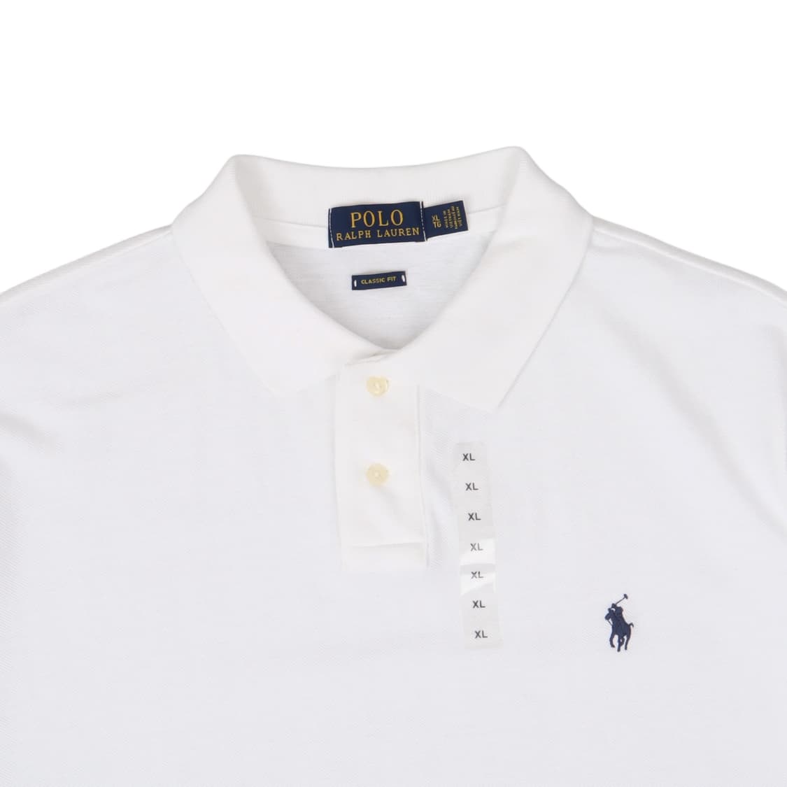 폴로 랄프로렌 화이트 클래식핏 반팔 카라티 상품이미지2
