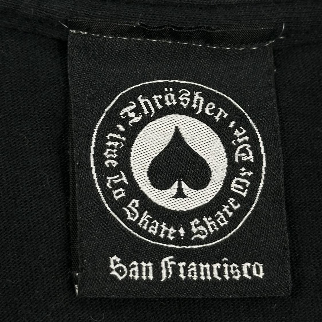 트레셔 플레임 불꽃 로고 블랙 롱슬리브 (M) 상품이미지5