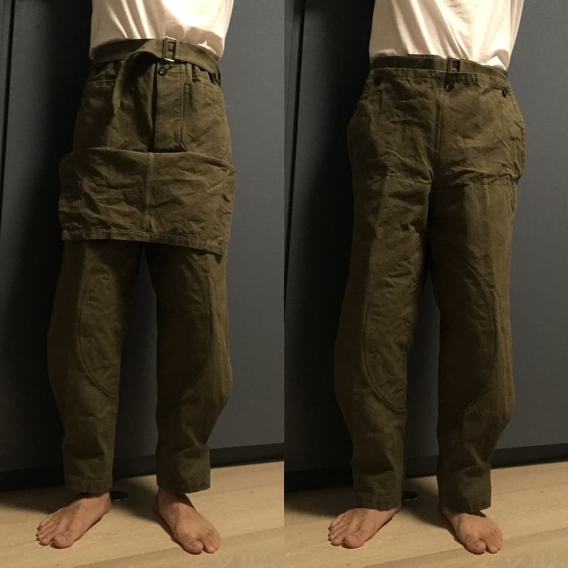 사이즈1 민트급 50년대 프랑스군 모터사이클병 오버팬츠 상품이미지9