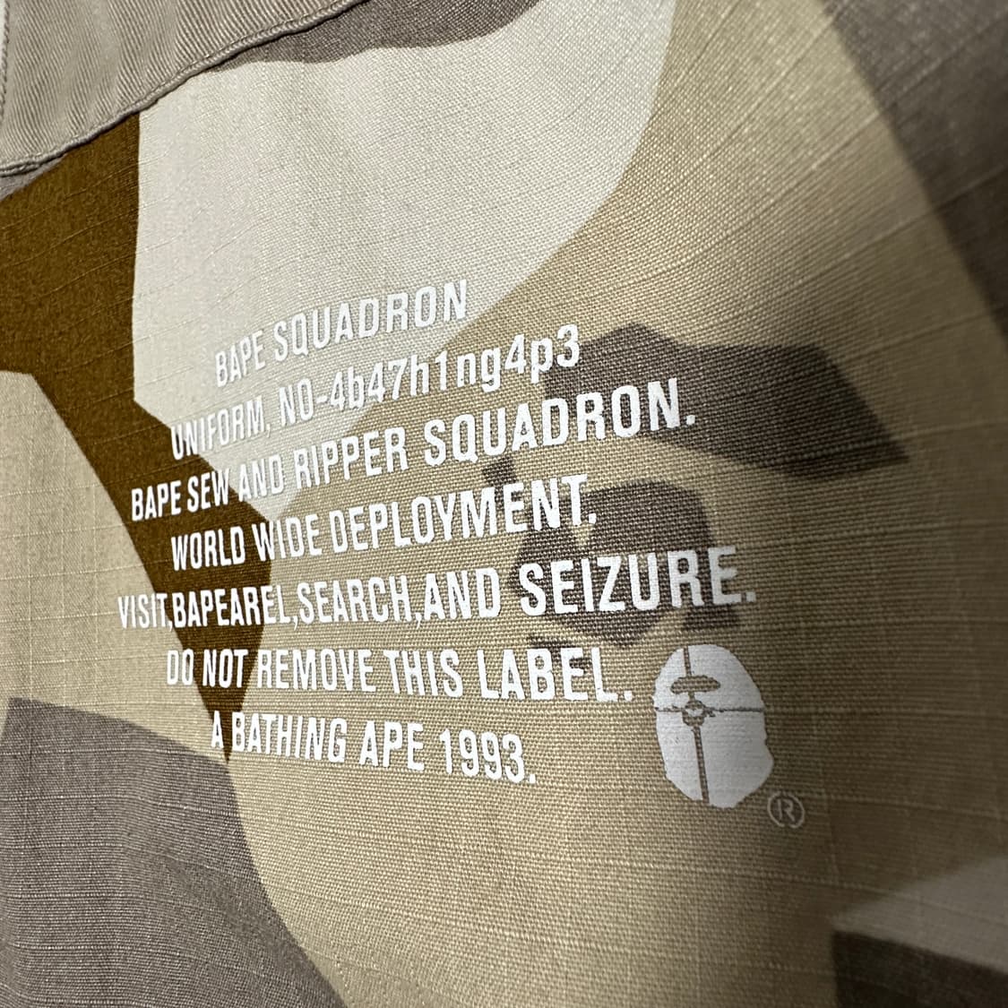 BAPE military jacket 상품이미지3