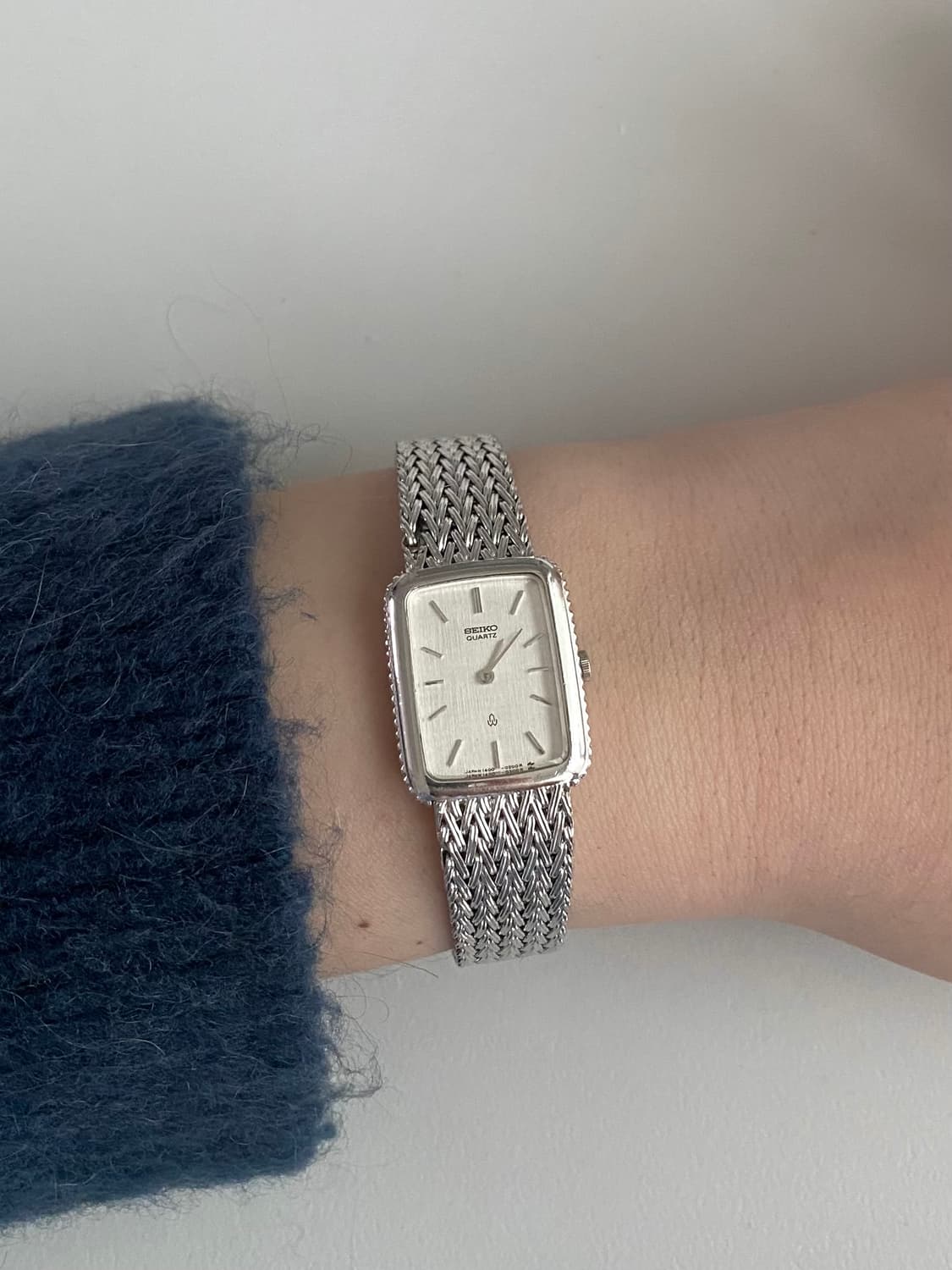 Seiko 세이코 스퀘어 실버 체인 쿼츠 레이디스 상품이미지6