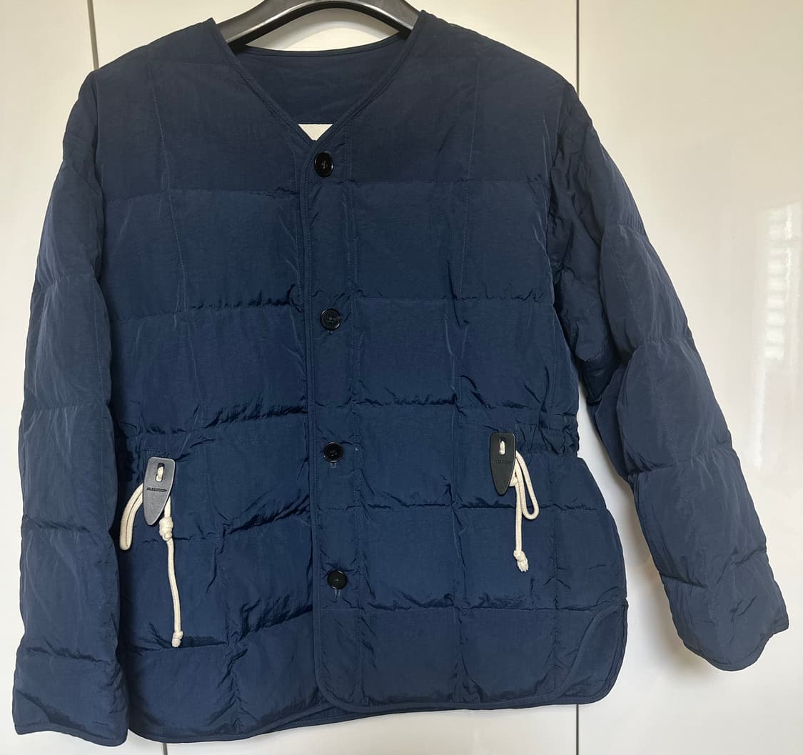 질샌더 네이비 블루 퀼팅구스다운패딩 자켓 상품이미지1