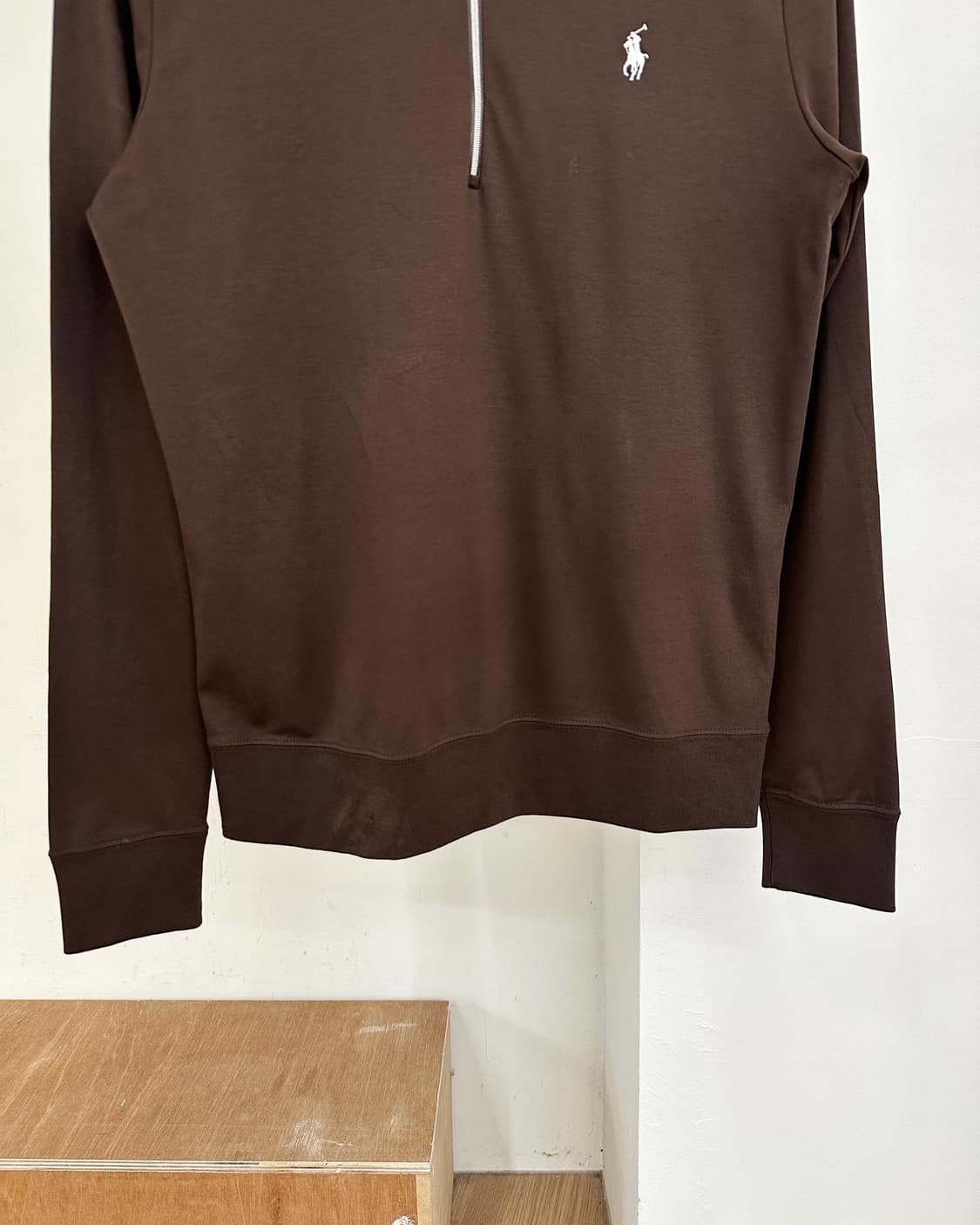폴로랄프로렌 골프 브라운 하프 집업 티셔츠 상품이미지5