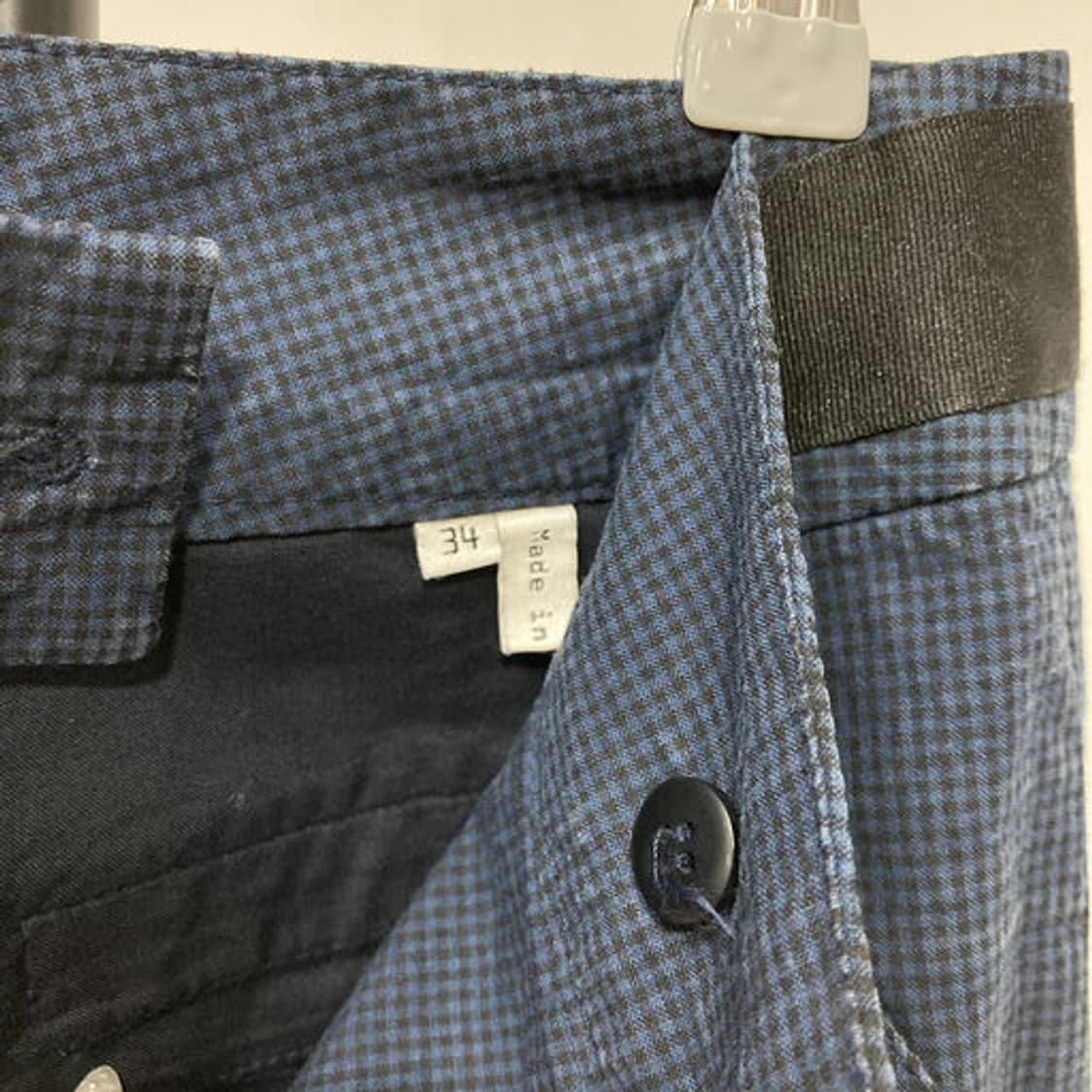 발렌시아가(Balenciaga) 미니멀 시크 네이비 스키니 코튼 팬츠 상품이미지4