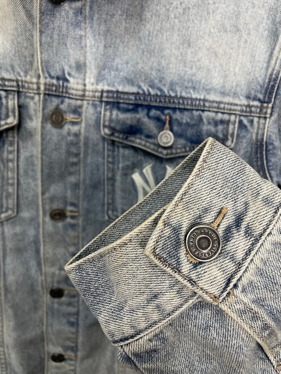 MLB 뉴욕 양키스 빅로고 데님 자켓 H952 상품이미지9