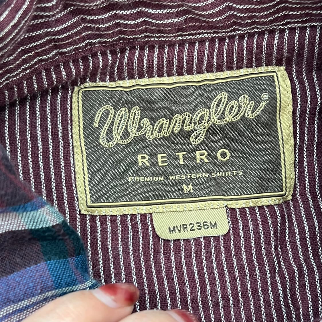 랭글러 웨스턴 체크 셔츠 r2744 상품이미지5